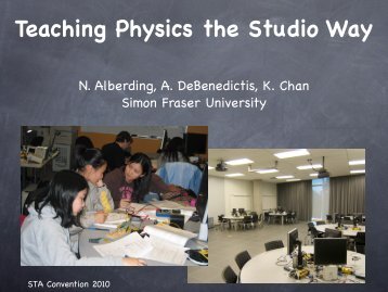 Teaching Physics the Studio Way - SFU Wiki - Simon Fraser University