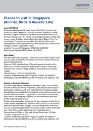 Places to visit in Singapore (Animal, Birds & Aquatic Life)