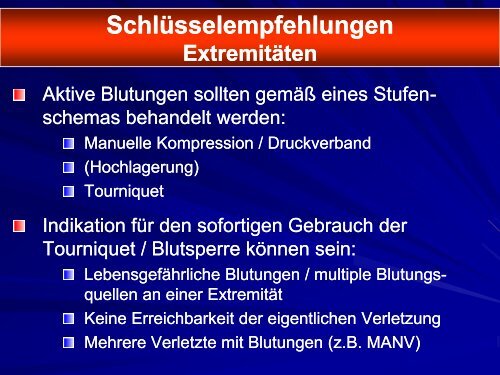 Das Wichtigste aus den neuen Leitlinien Leitlinie Polytrauma - agnnw