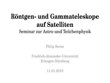 Aktuelle Satelliten - Friedrich-Alexander-Universität Erlangen ...