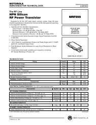 NPN Silicon RF Power Transistor MRF464