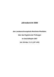 Jahresbericht 2008 - Landesrechnungshof des Landes Nordrhein ...