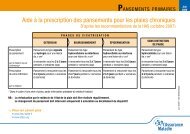 Aide Ã  la prescription des pansements pour les ... - ARS Limousin