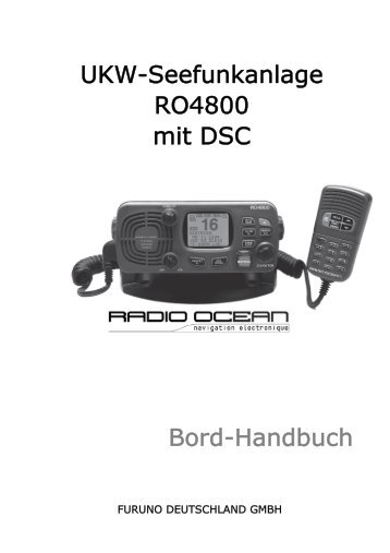 RO-4800 UKW mit AIS_Empfaenger Benutzerhandbuch dt ... - Furuno