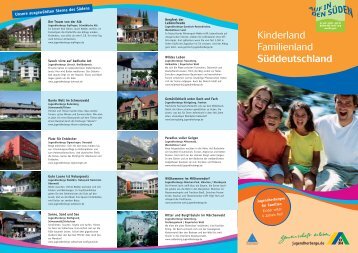 Kinderland - Familienland - SÃ¼ddeutschland - DJH Baden ...