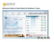 Reference Guide to Kcast (Beta) for Windows 7 Users - Kitco