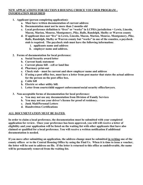 section 8 housing choice voucher application process - Necac.org