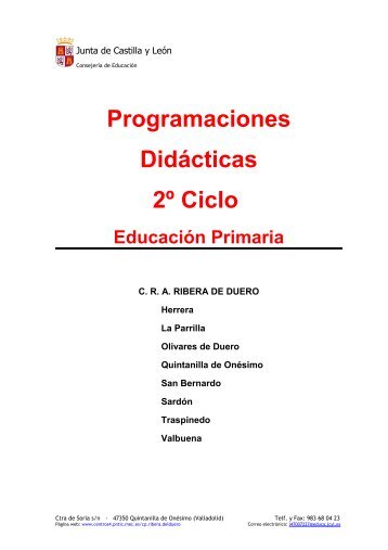 proyecto musica - segundo ciclo de primaria - CRA RIBERA del ...