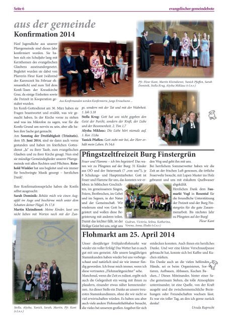 evangelischer gemeindebote 2/2014