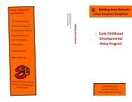 Early Childhood Developmental Delay Program - Belding Area ...