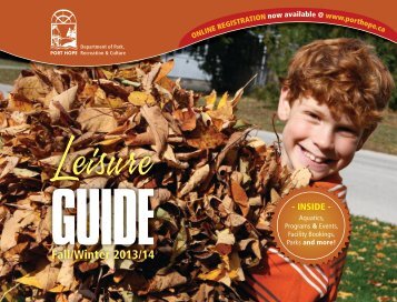 to download the complete Leisure Guide - Port Hope