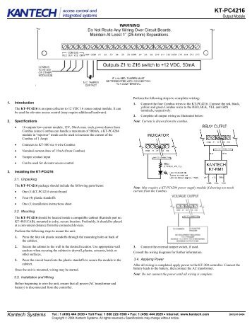 KT-PC4216 - GTO Security Technologies