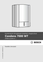 Condens 7000 WT (PDF 1.0 MB) - Bosch Termotechnika