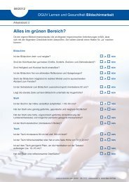 Bildschirmarbeit - Lernen und Gesundheit