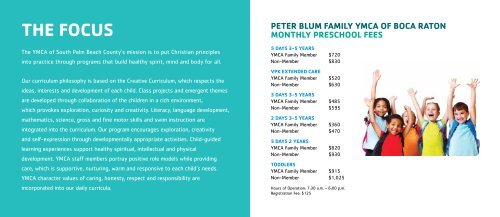 Preschool Brochure 2013-2014 Boca Raton - YMCA of South Palm ...