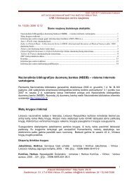 Nr. 10 (35), 2006-12-12 [168 Kb, PDF] - Lietuvos nacionalinÄ ...