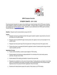 Student Grant Application