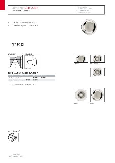 Lumiance Inset Trend 230V - Elettricoplus