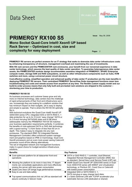 PRIMERGY RX100 S5