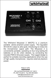 Micpower 2 Manual - Whirlwind