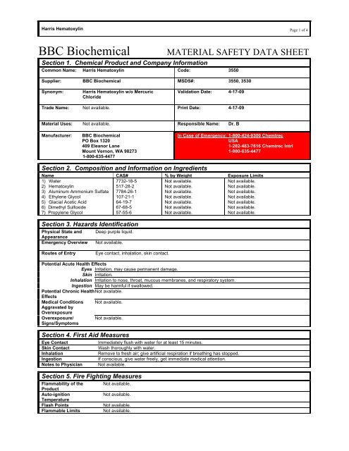Chemicalbook Msds