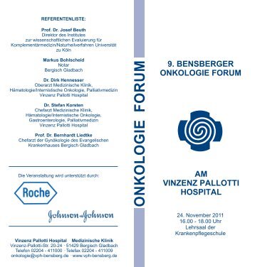 9. Onko-Forum Einladung 10-20... - Vinzenz Pallotti Hospital GmbH