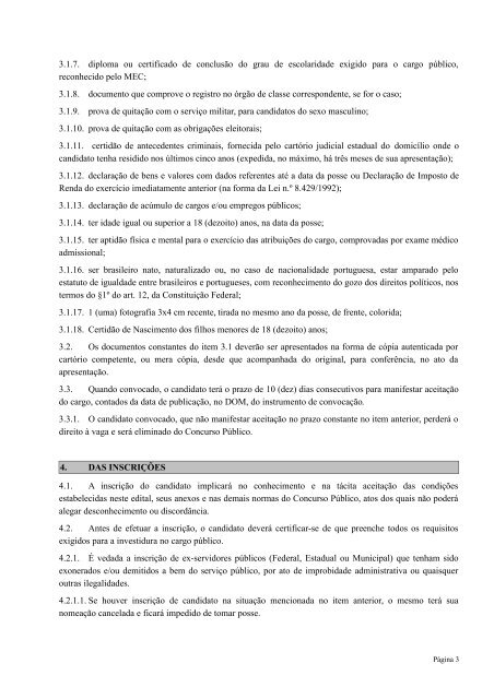 EDITAL DE CONCURSO PÃBLICO n.Âº 002/2013 ... - PCI - Concursos