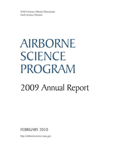 2009 Annual Report - NASA Airborne Science Program