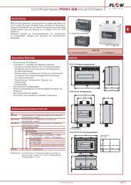 Durchflussmesser FC01-CA (Druckluft/Gase ... - FlowVision GmbH