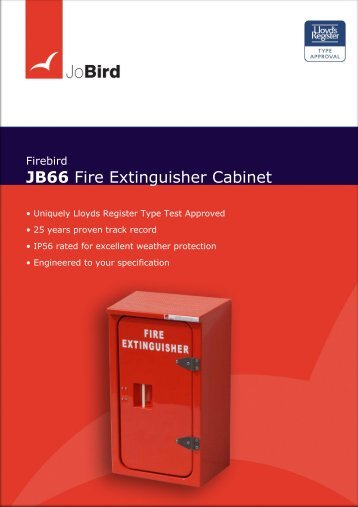 JB66 Fire Extinguisher Cabinet - Jo Bird