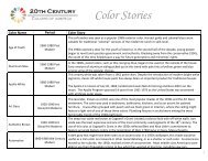 color stories here - The California Paints Blog