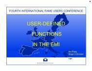 USER-DEFINED FUNCTIONS IN THE EMI - Sungard