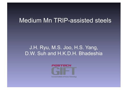 Medium Mn TRIP-assisted steels