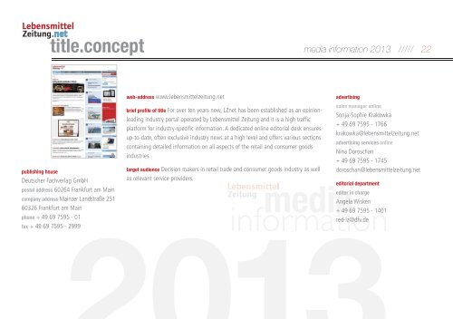 Media Information 2012 - Deutscher Fachverlag