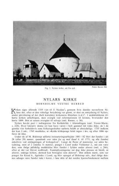 NYLARS KIRKE - Nationalmuseet