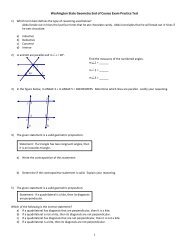 EOC Geometry Practice Test - Kent