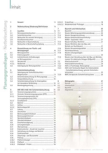 Notbeleuchtung - Ruhstrat GmbH