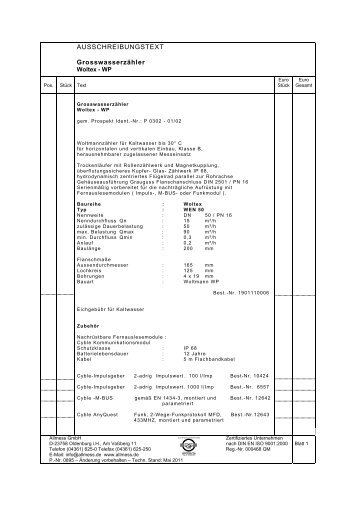 Woltex-WP TS0511 (P0895) - Allmess GmbH