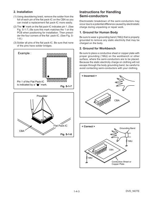 SERVICE MANUAL - Page de test