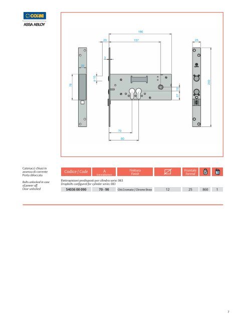 Elettropistoni di sicurezza Fail safe and fail secure ... - ASSA ABLOY