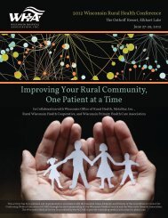 2012 Wisconsin Rural Health Conference brochure
