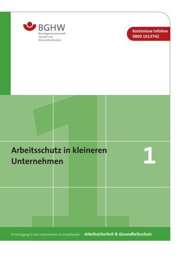 Lernheft 1 - Gefährdungsbeurteilung