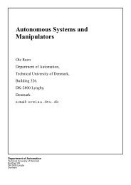 Autonomous Systems and Manipulators - Ørsted •DTU, Automation