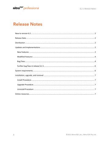 Nitro PDF Professional | 6.2.1 Release Notes