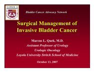 Surgical Management of Invasive Bladder Cancer