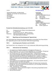 SEB-Protokoll 2013-01-21 - Offene Schule Babenhausen