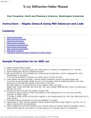 XRD Manual - Earth and Planetary Sciences Electron Microprobe ...