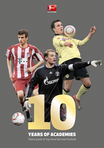 German Football - 10 years. Of academies
