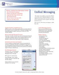 APMAX Unified Messaging Product Sheet - Innovative Systems