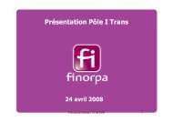 Antoine HARLEAUX, Directeur Général FINORPA - I-Trans